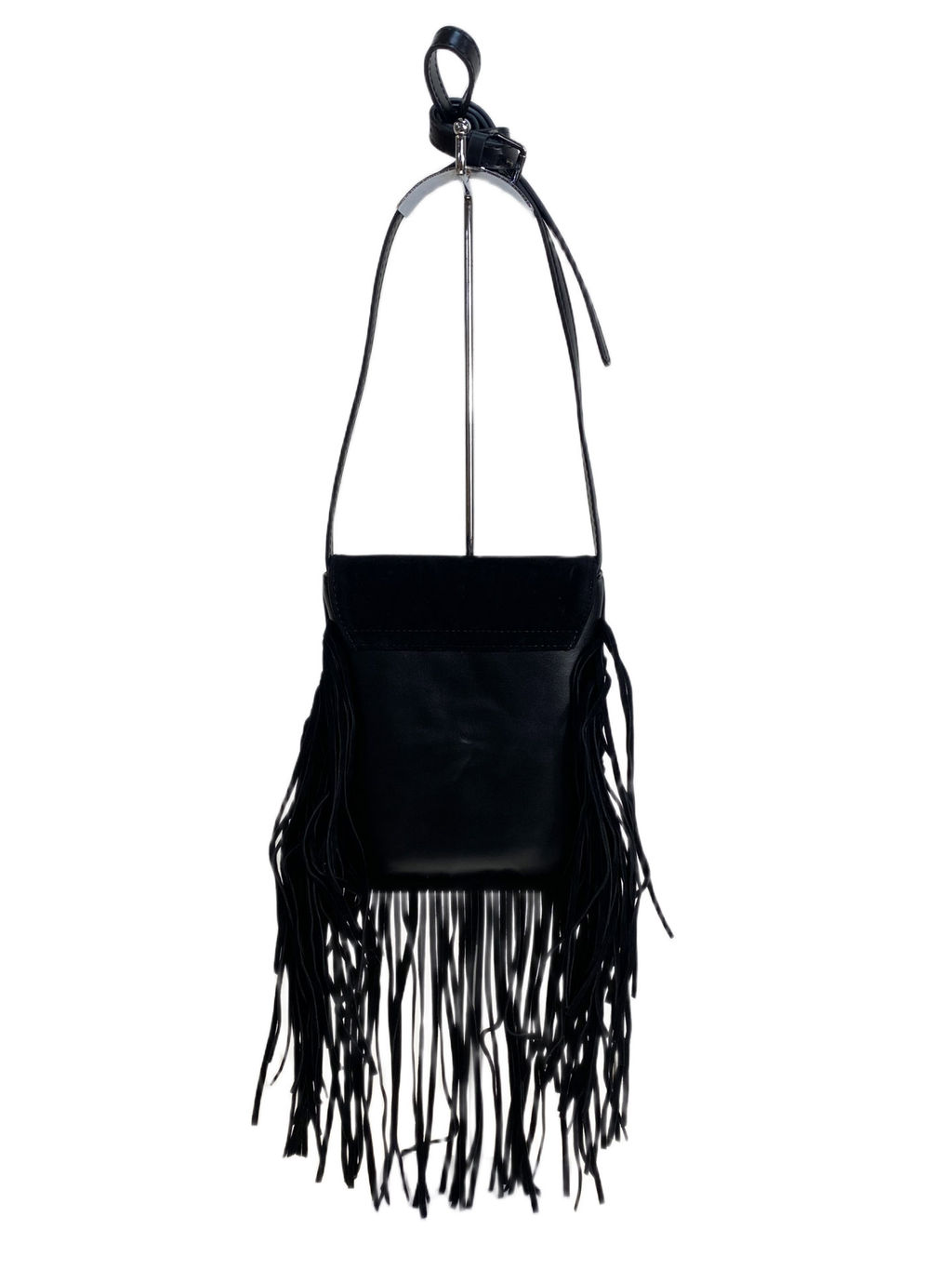 Женская сумка из искусственной замши, цвет черный - Greta фото 2