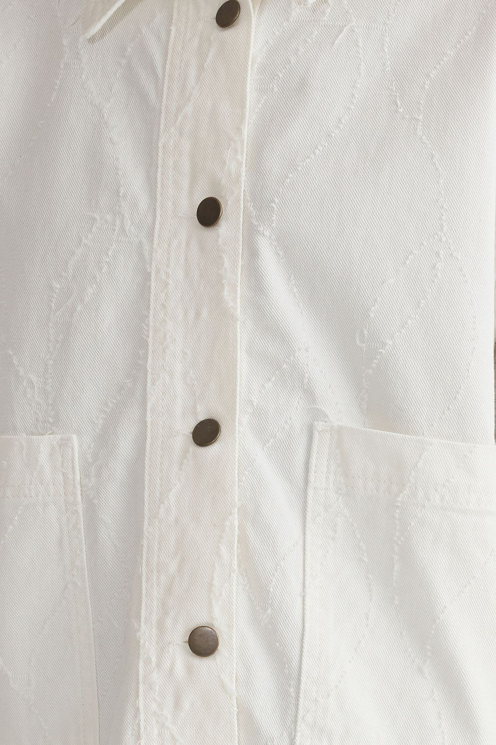 TRENDYOLMILLA Beyaz Oversize Desenli Ince Ceket Mont TWOSS25MO00016 фото 3