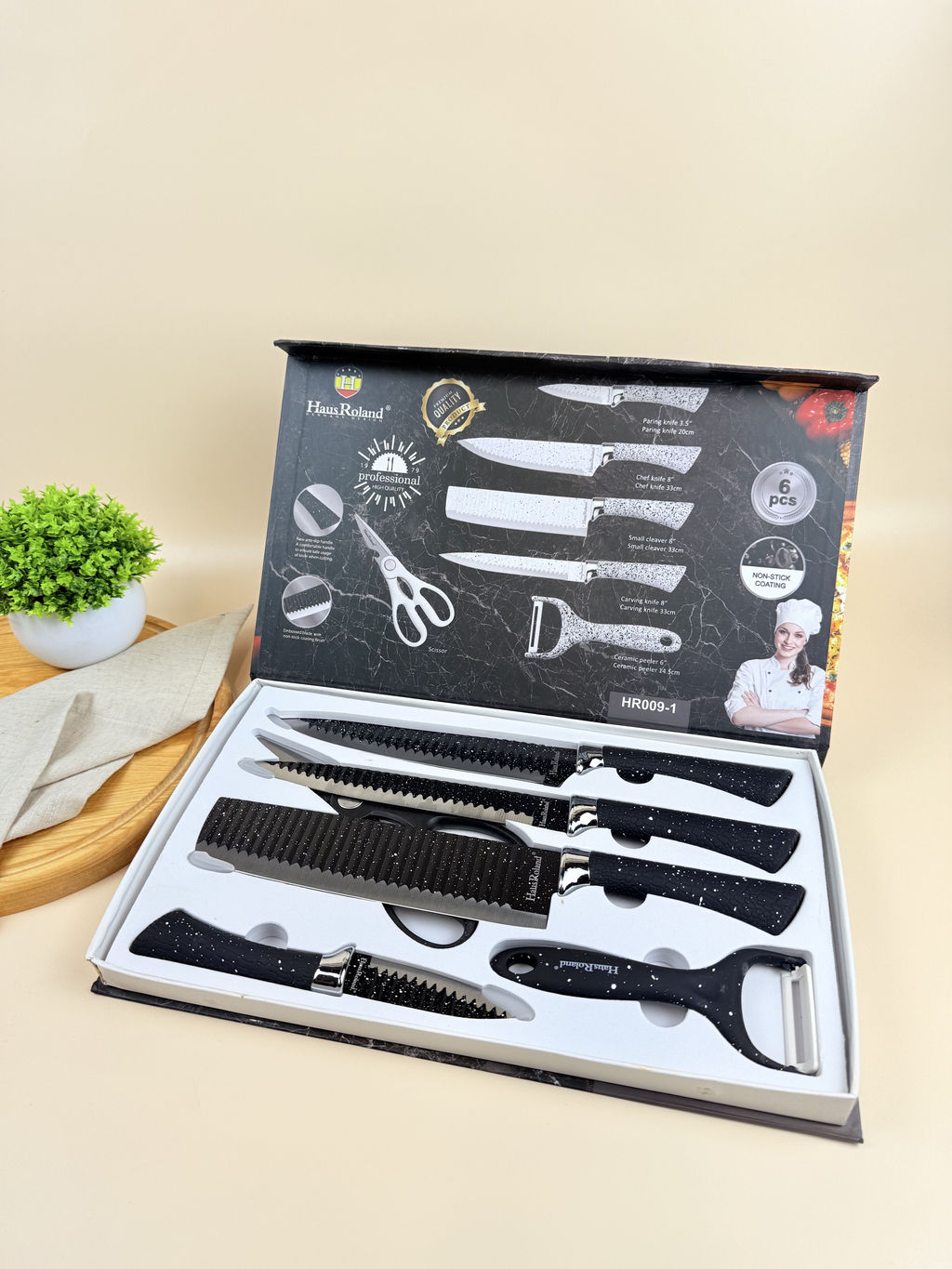 Набор ножей 6пр. В подарочной упаковке OLS-HR009-2