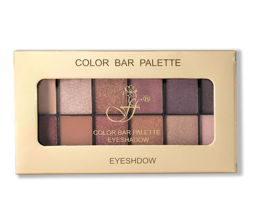 .Ffleur Тени EP 12 тон 2 для век 12-ти цветные COLOR BAR PALETTE