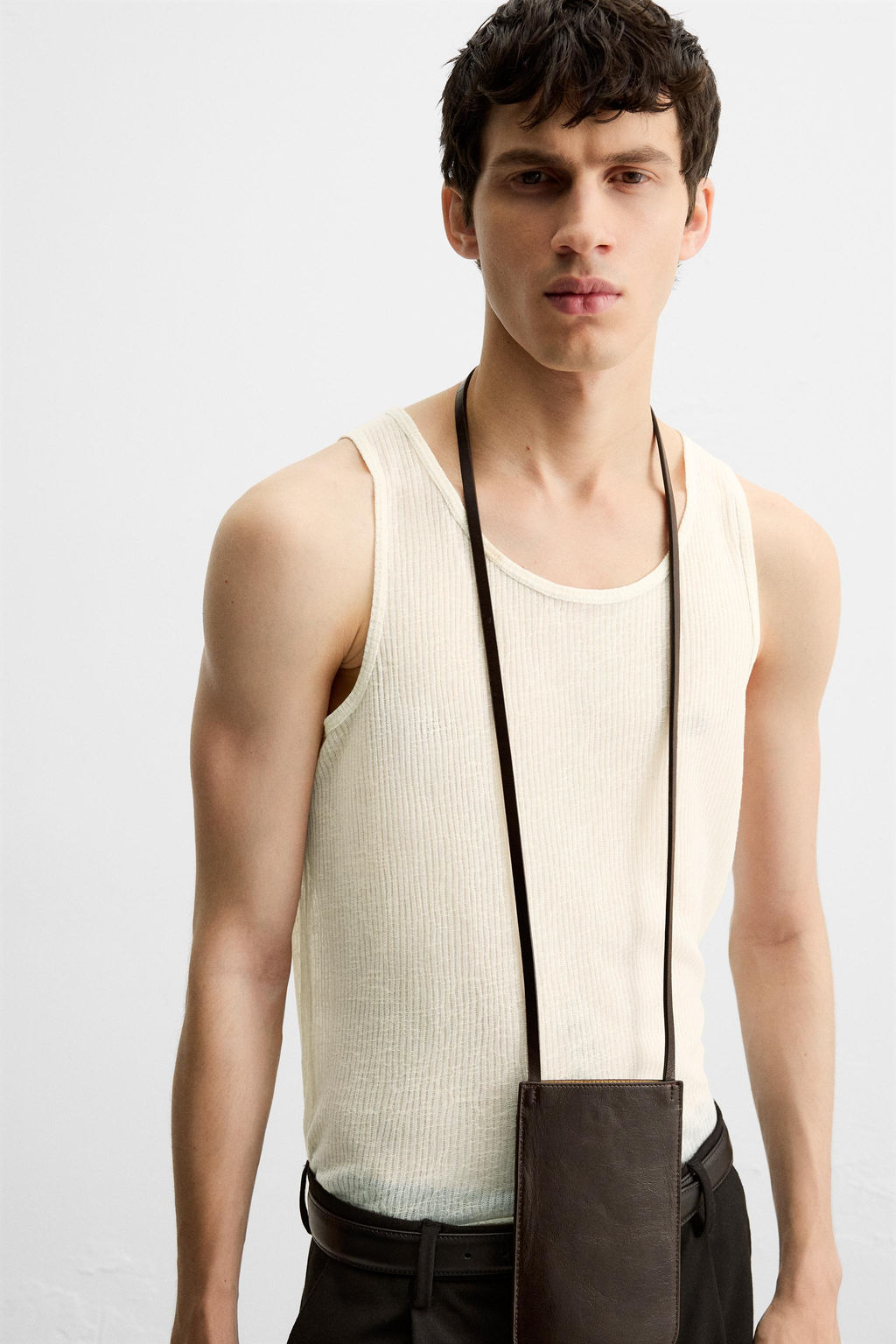 SEMI-SHEER TANK TOP - Zara фото 6
