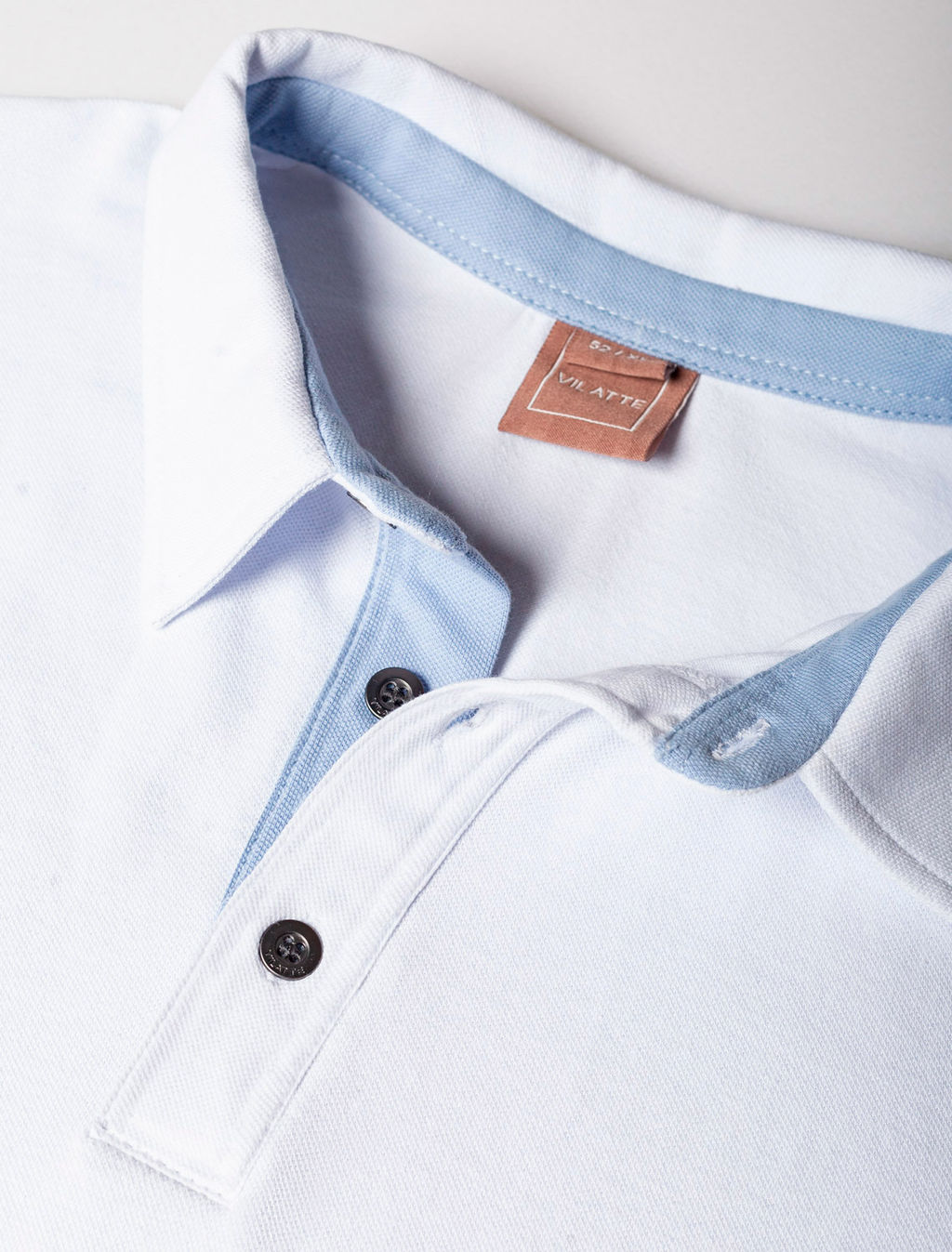 VILATTE / Поло из фактурного хлопка с эластаном  фото 2