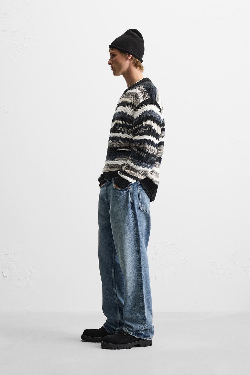 GEOMETRIC JACQUARD SWEATER - Zara фото 4