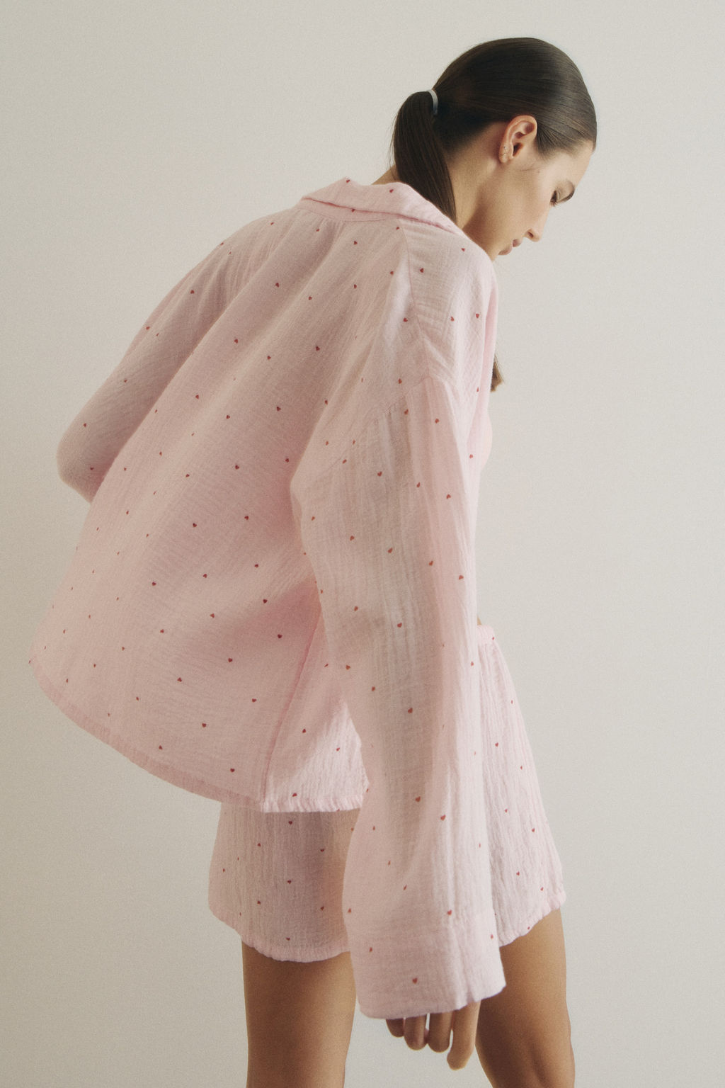 Camisa y pantal?n corto de pijama - H&m фото 16