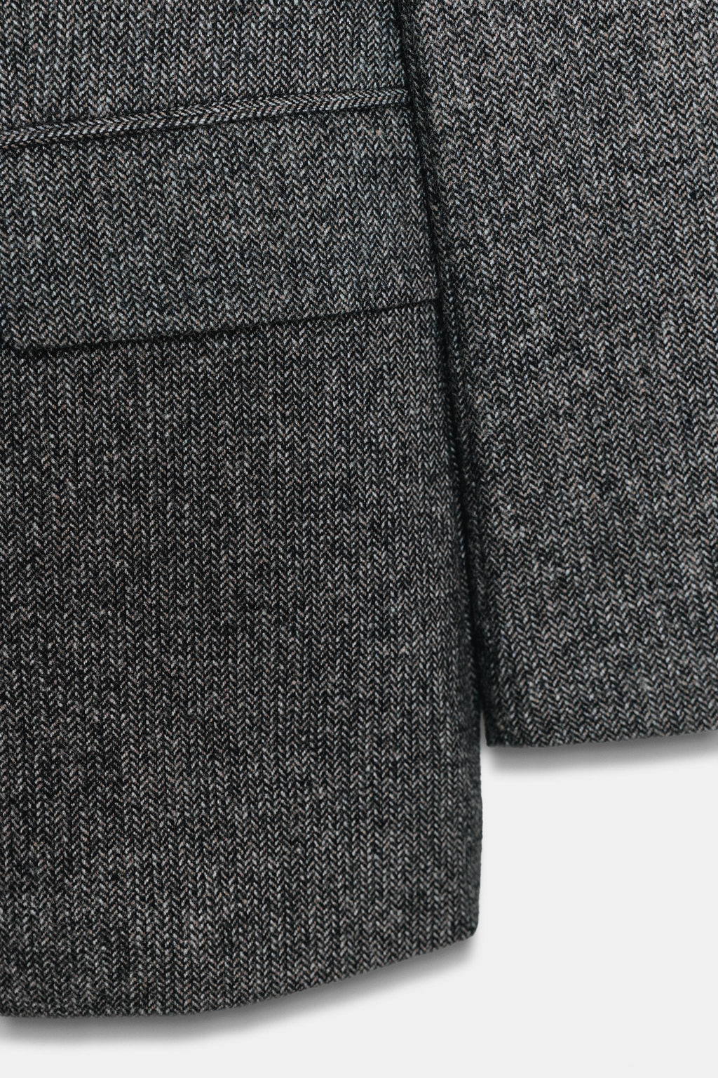 HERRINGBONE WOOL BLAZER - Zara фото 8