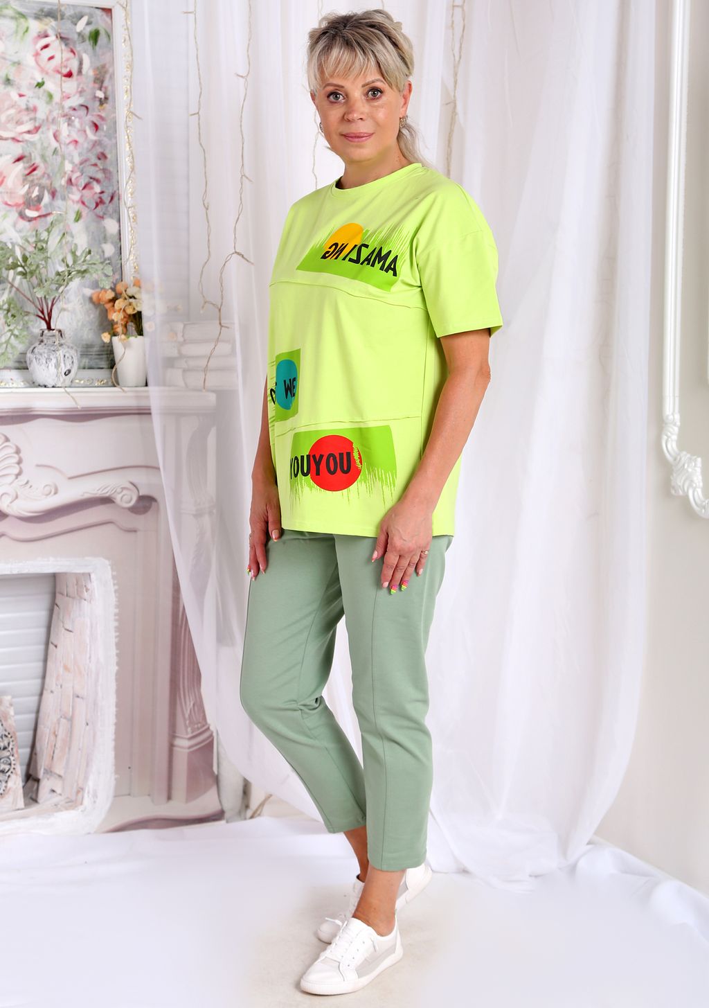 Футболка Милора салатовая - Марлен фото 2