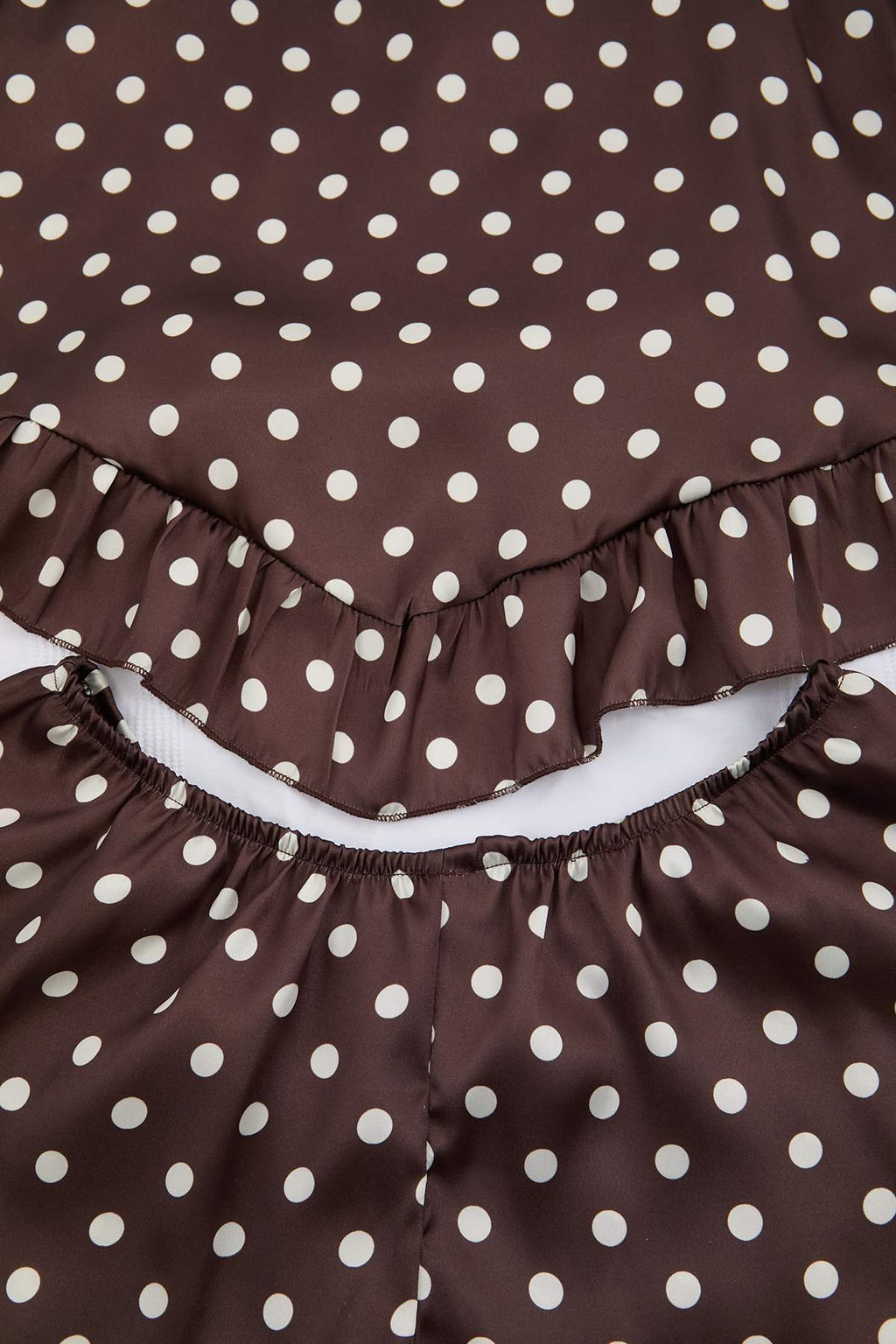 Kahverengi Bask?l? Shally Dokuma Pijama Tak?m? THMSS26PT00189 - Trendyolmilla фото 3