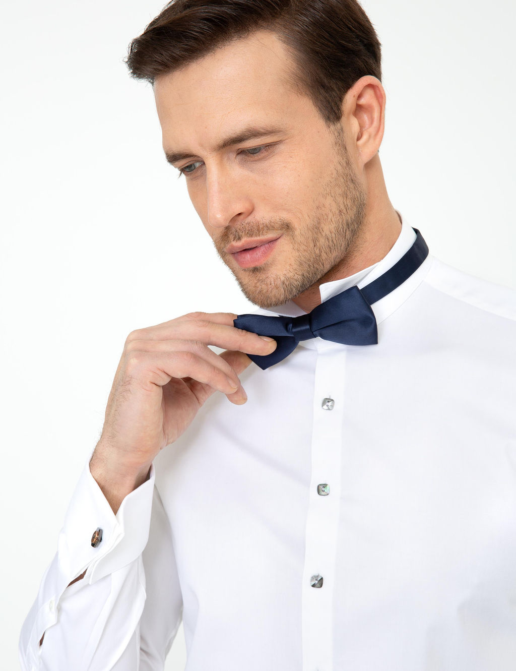 Beyaz Slim Fit Smokin G_mlek