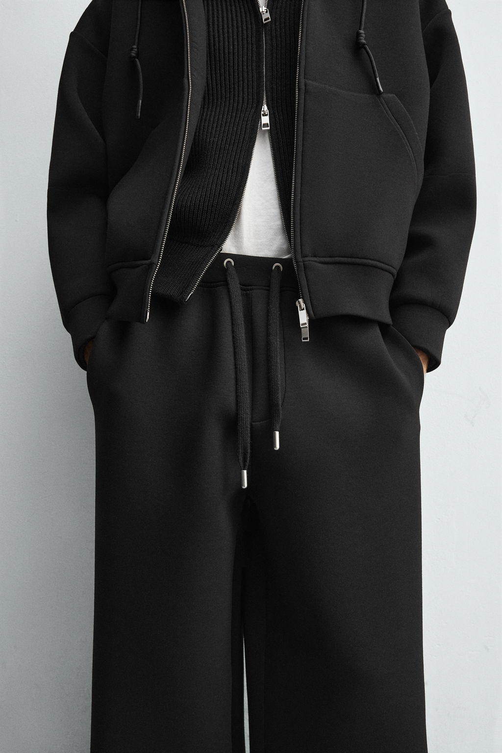 PANTAL?N JOGGER T?CNICO WIDE FIT / Negro - Zara фото 6
