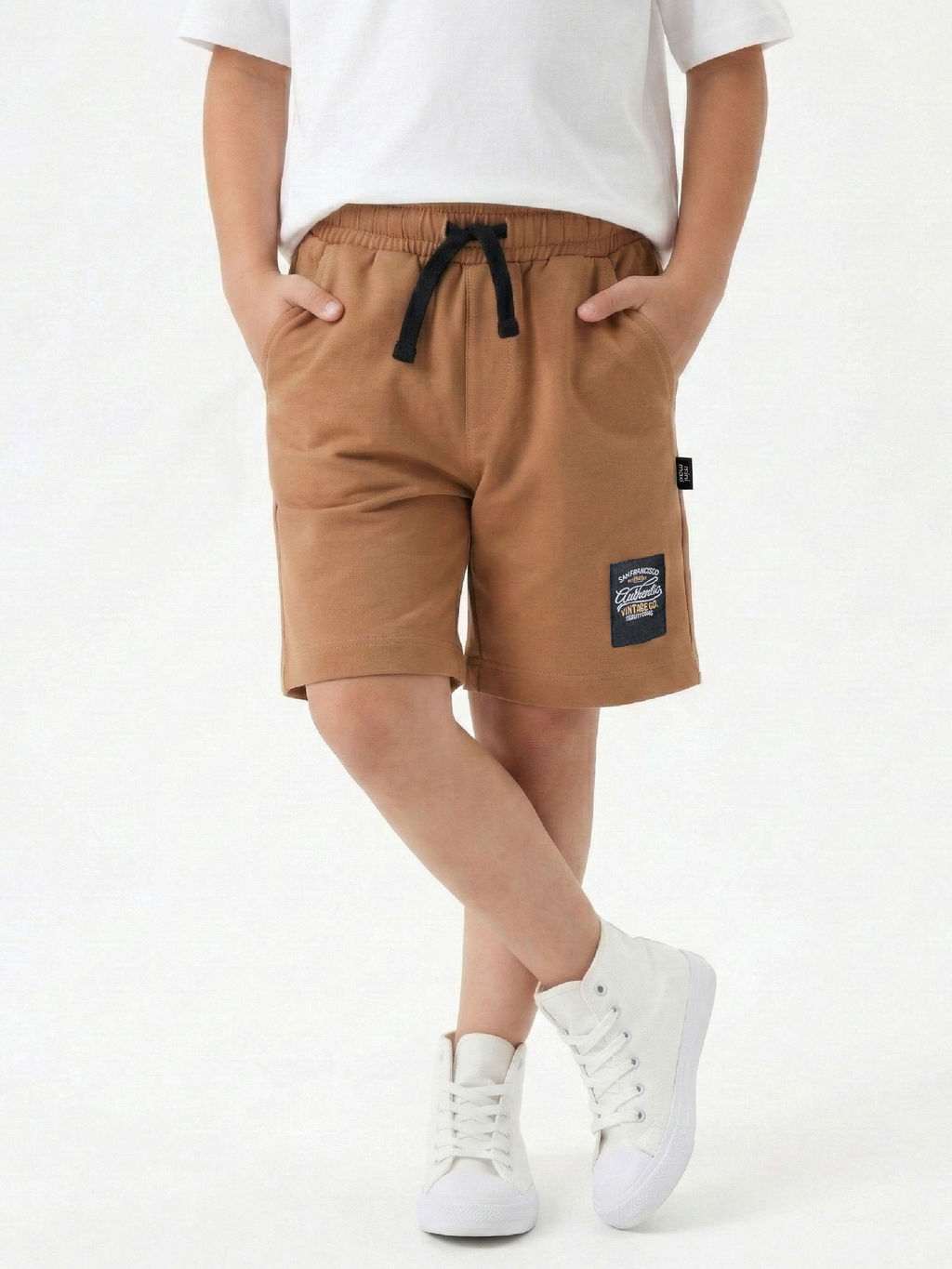 Шорты для мальчика 22-4595 св.коричневый