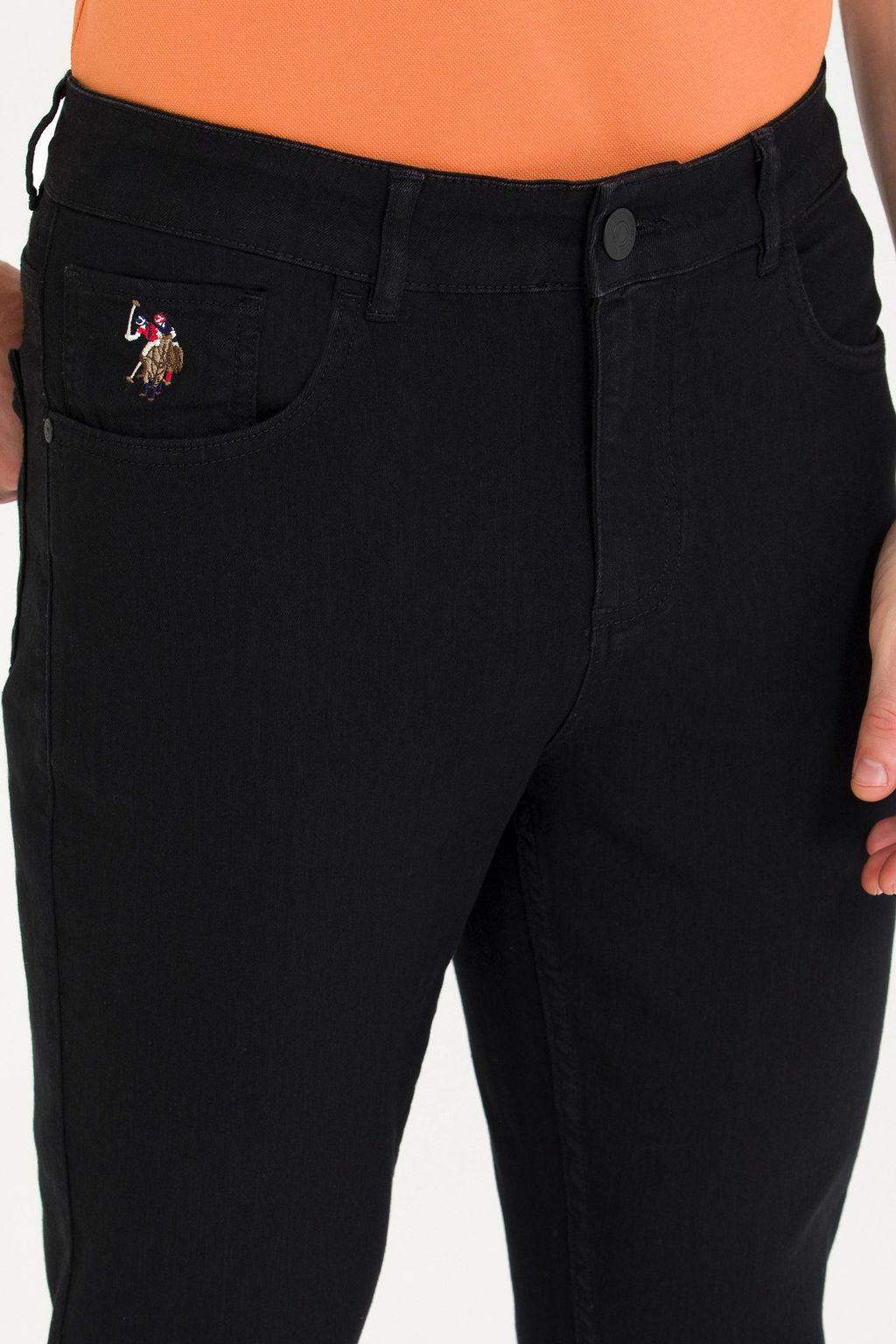 U. S. Polo Assn / Мужские черные джинсовые брюки - U.s. polo assn фото 6