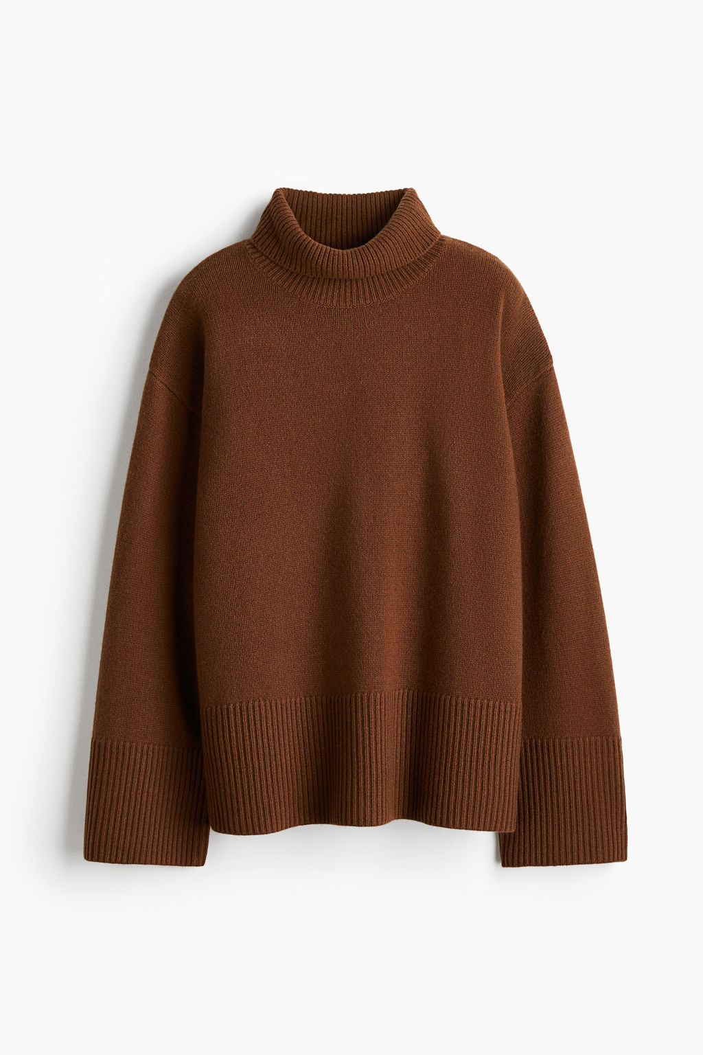 Jersey de cuello alto en mezcla de cachemira - H&m фото 3