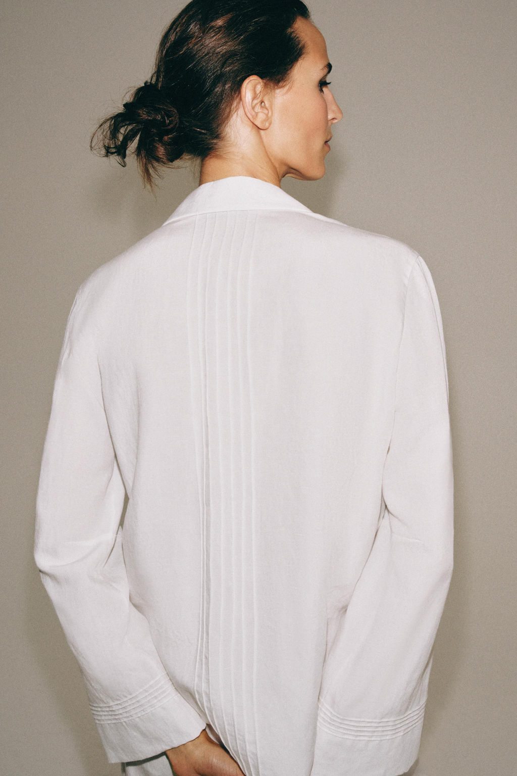 CAMISA BOTONES ZW COLLECTION / Blanco - Zara фото 3