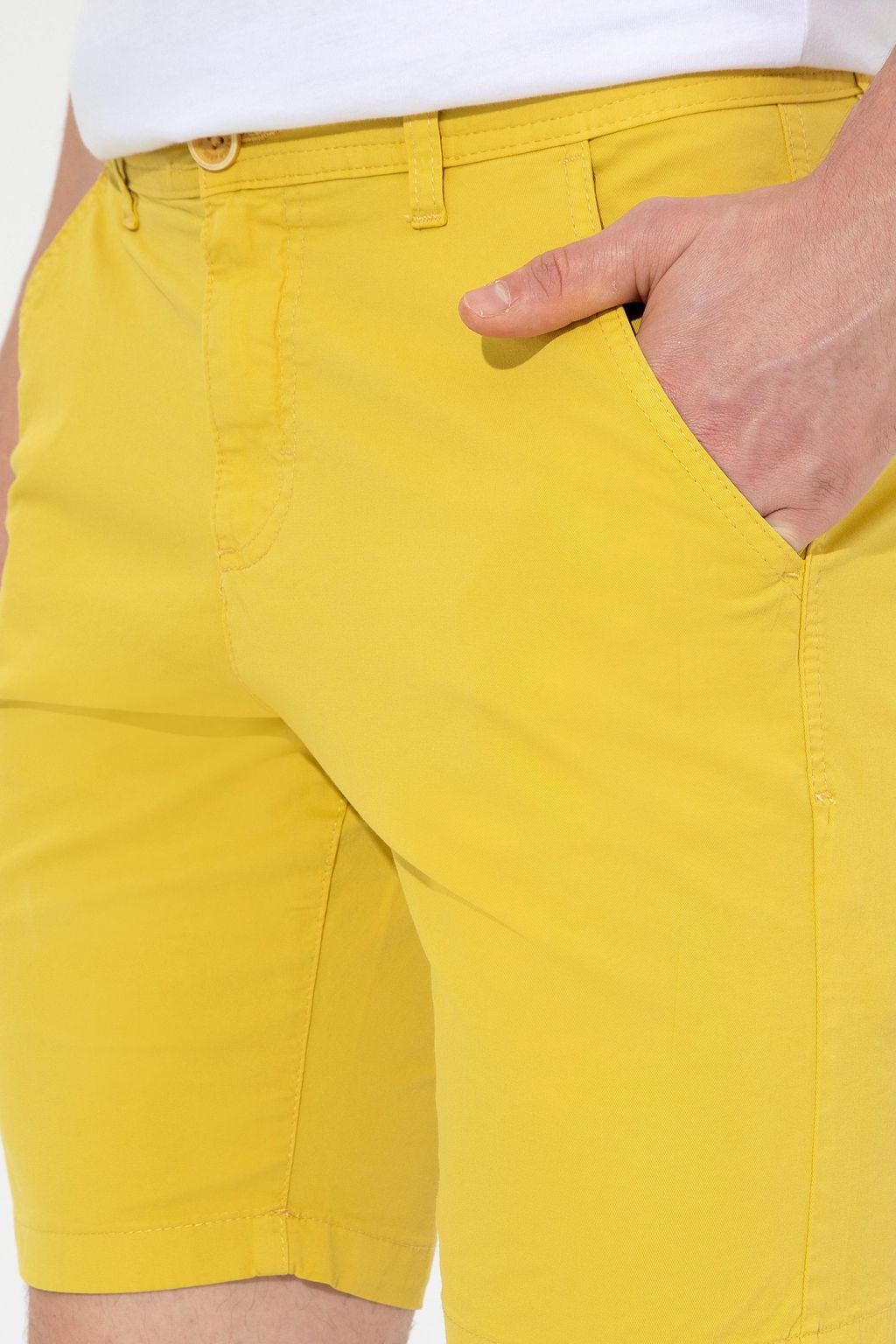 U. S. Polo Assn Мужские шафрановые тканые шорты - U.s. polo assn фото 6
