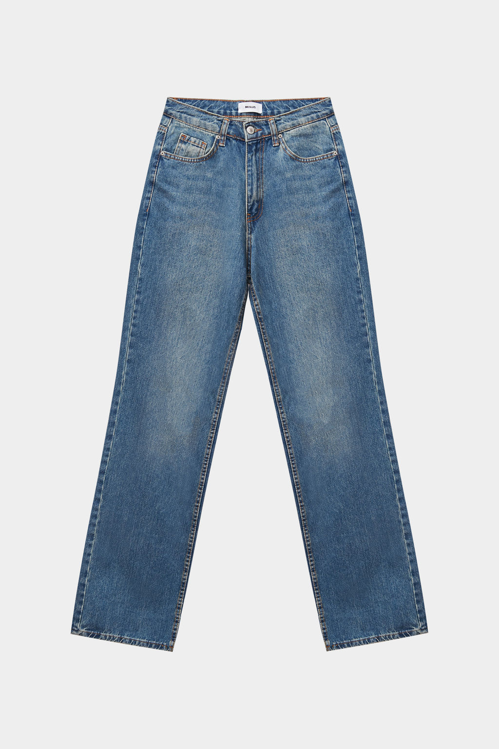 Джинсы прямые с высокой посадкой - Mollis фото 6