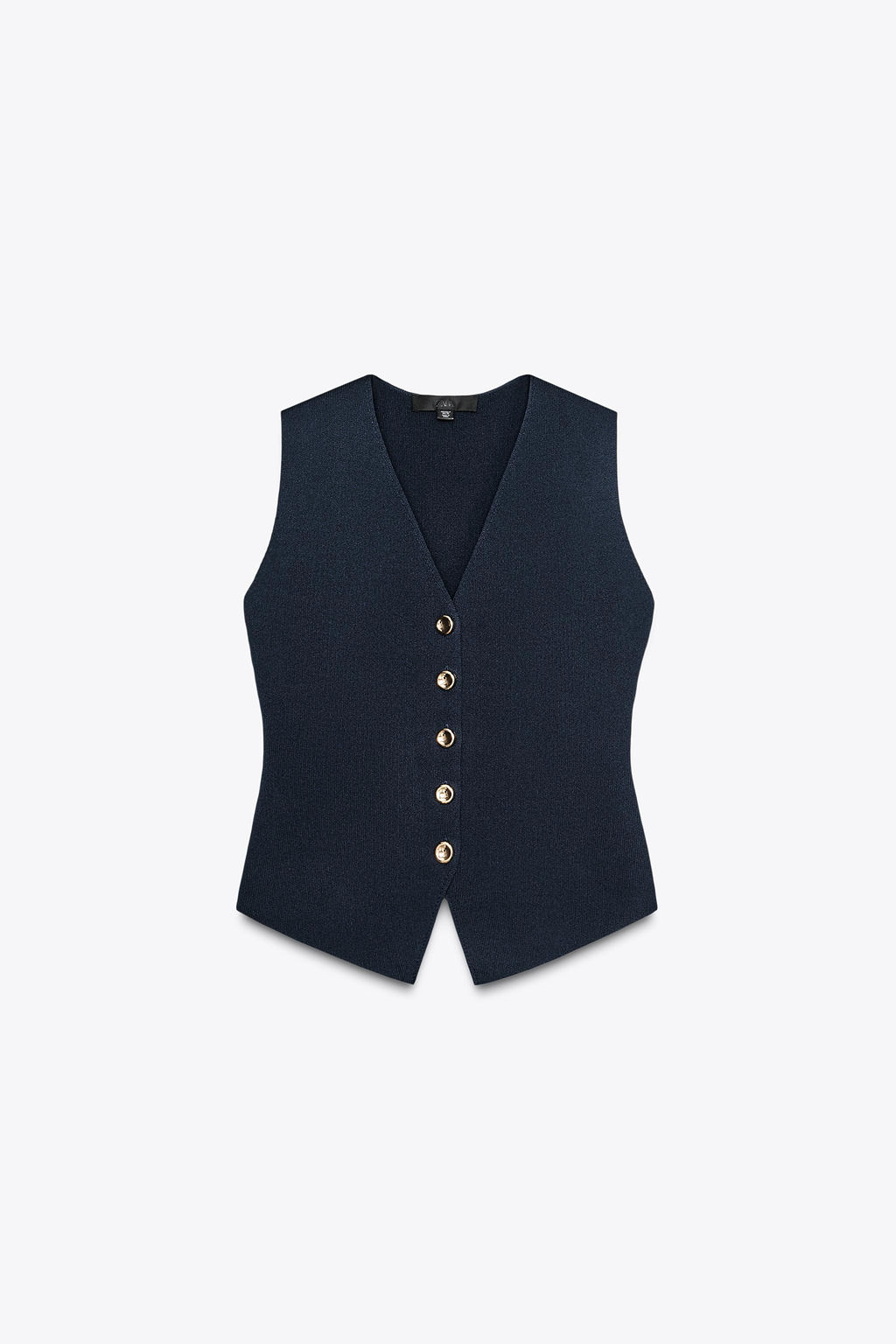 PLAIN KNIT WAISTCOAT TOP - Zara фото 29