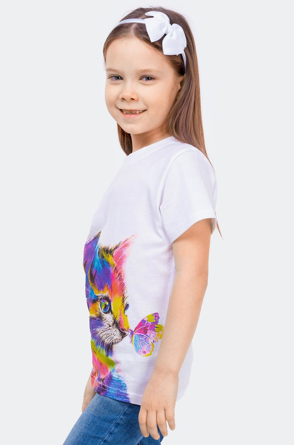 Детская хлопковая футболка Happy Fox фото 52