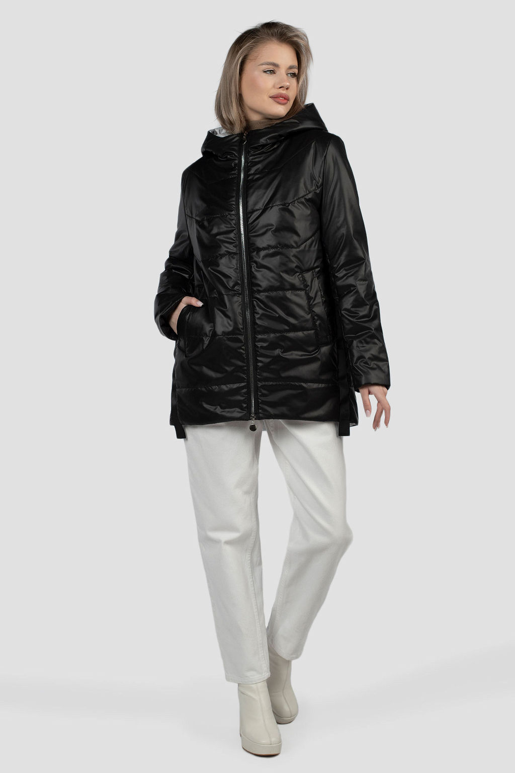 04-2988 Куртка женская демисезонная (термофин 100) - El podio фото 9
