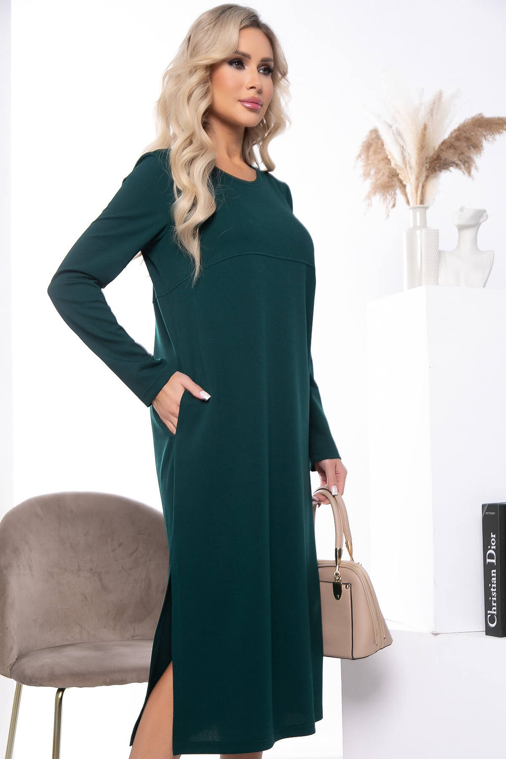 Платье Уверенный шаг (грин) П7707 - Lt collection фото 7