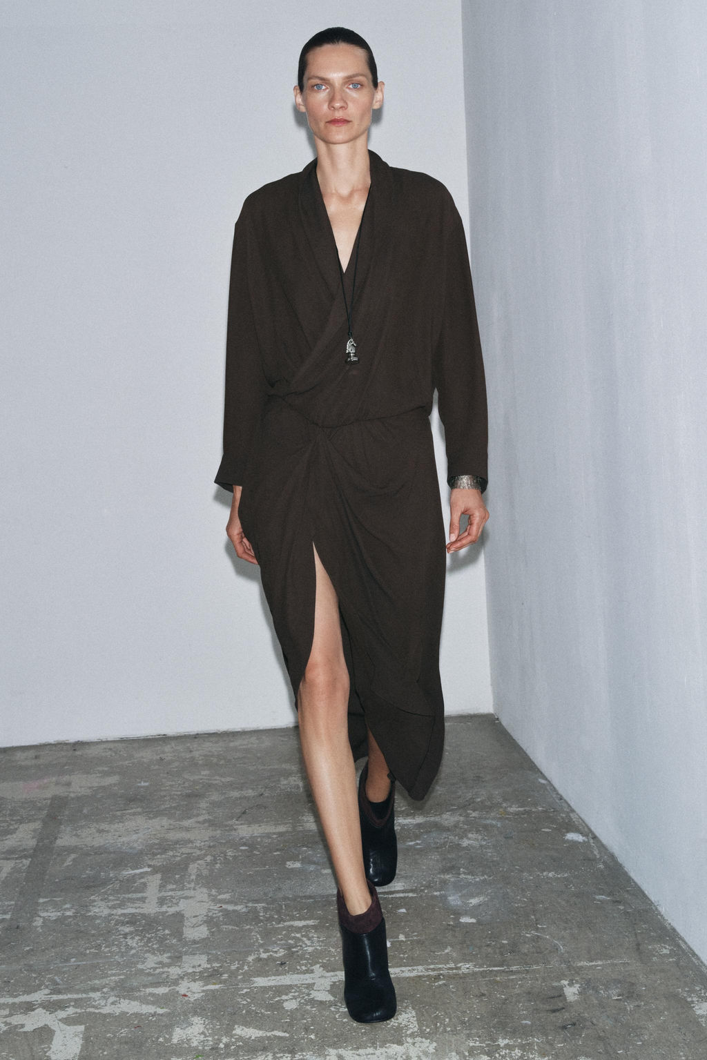 ZW COLLECTION DRAPED DRESS - Zara фото 4