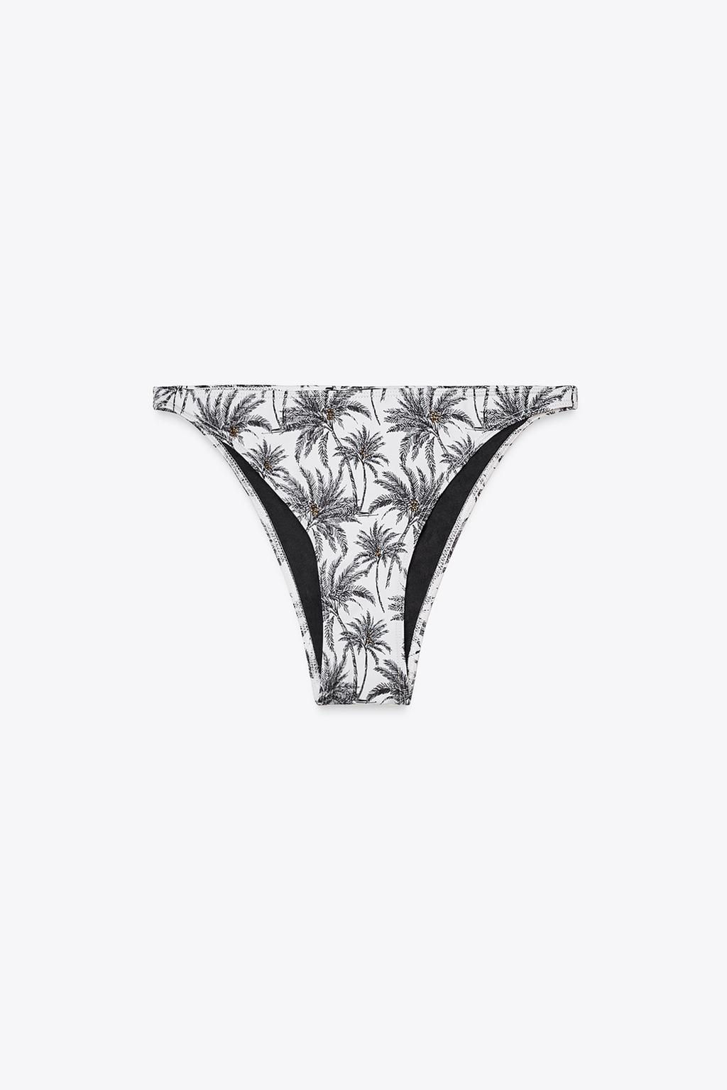 PALM TREE PRINT BIKINI BOTTOMS - Zara фото 4