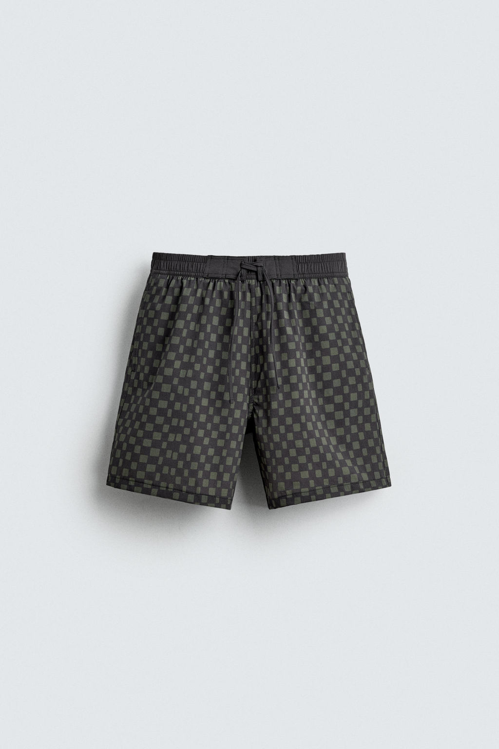 LONG CHECKED SWIMMING TRUNKS - Zara фото 7