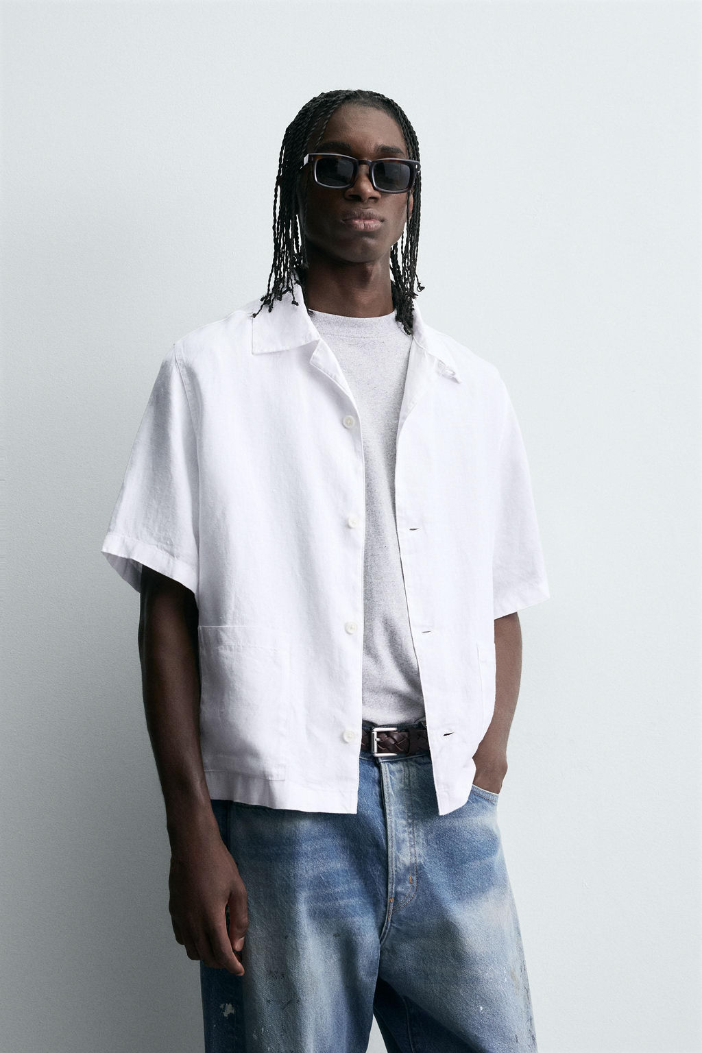100% HEMP RELAXED FIT SHIRT - Zara фото 2