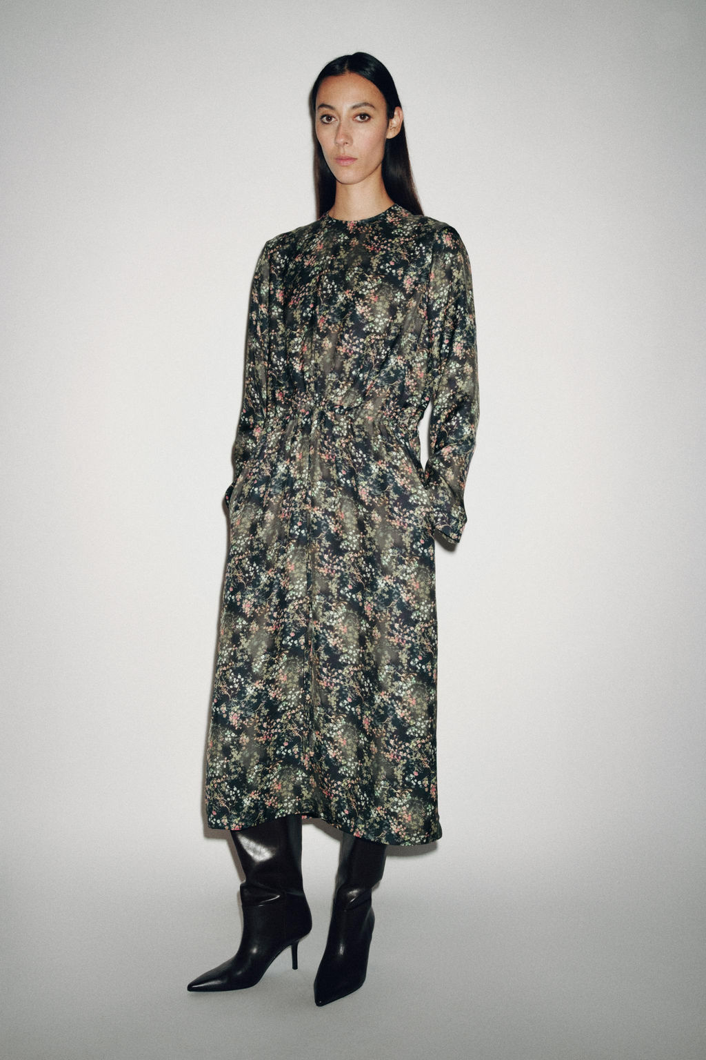 ZW COLLECTION FLORAL PRINT DRESS - Zara фото 6