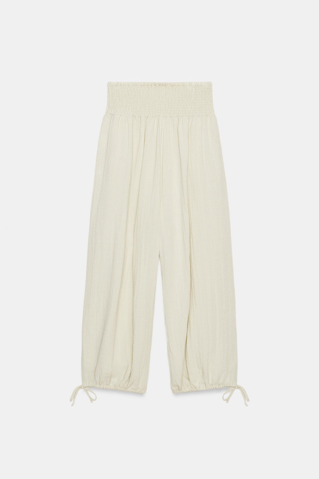 PANTAL?N CINTURA EL?STICA / Beige - Zara фото 6