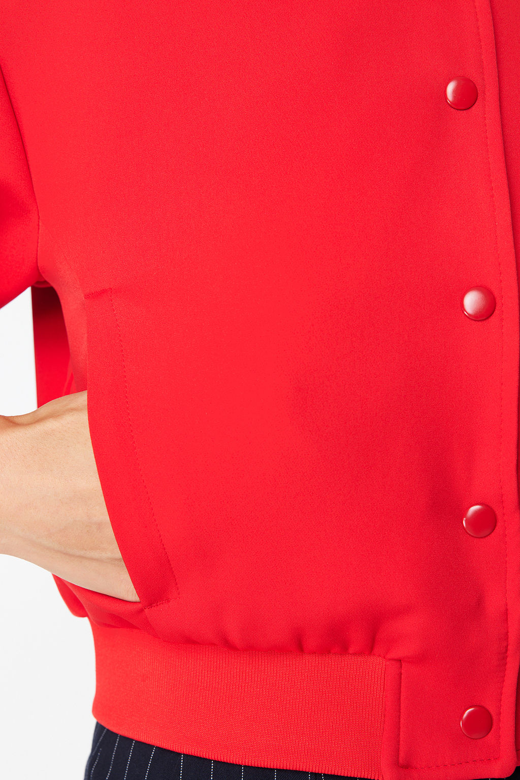 TRENDYOLMILLA Ekru Crop Ince Bomber Mont TWOSS24MO00032 фото 5