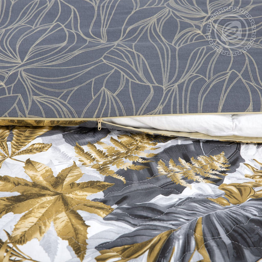 Постельное белье Тропикано (поплин зима-лето) Евро/Пододеяльник стеганый (молния): 1 шт. - 215*200; Простыня: 1 шт. - 215*240; Наволочка (клапан): 2 шт. - 70*70; Зима - лето