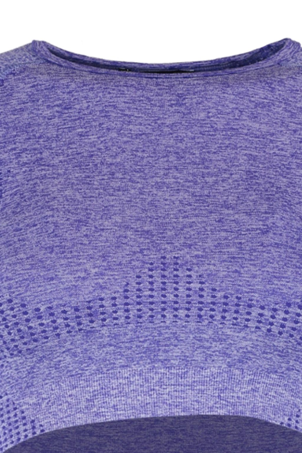 Trendyolmilla Lila Crop Seamless/Dikissiz Bisiklet Yaka Orme Spor Ust/Bluz TWOSS21BZ1419  фото 8