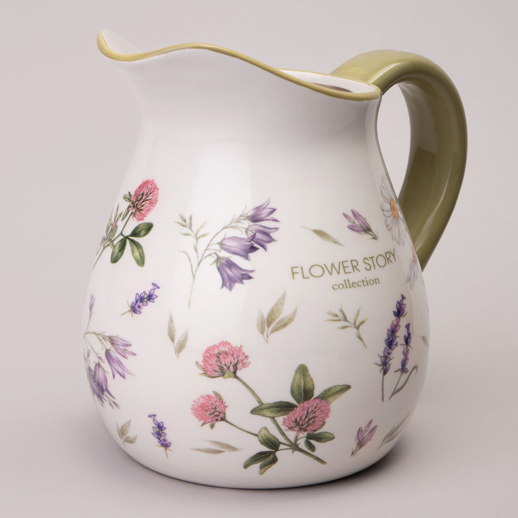 КУВШИН AGNESS FLOWER STORY 18*13*16,5 СМ 1150 МЛ  фото 4