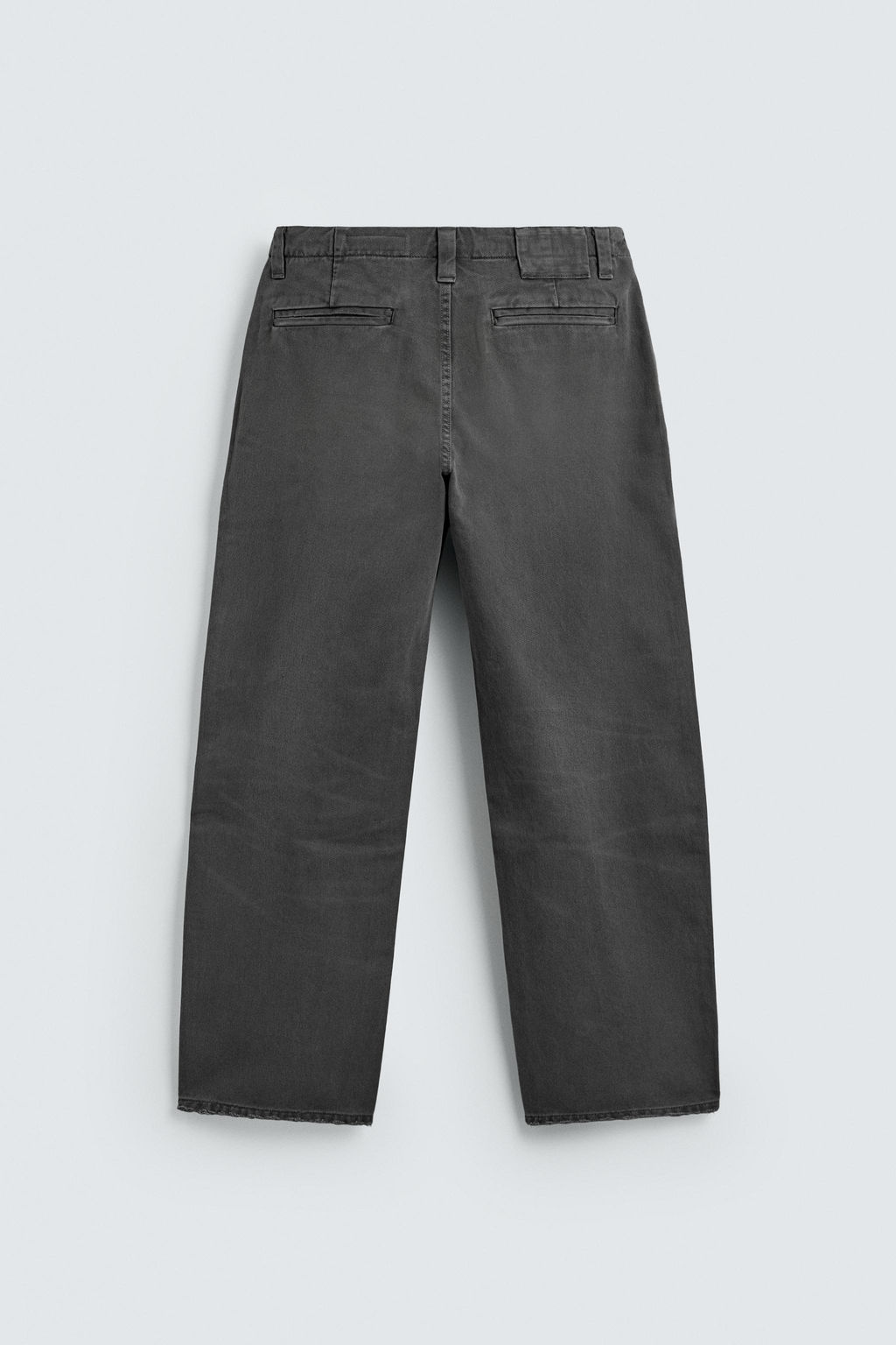PANTAL?N CHINO RELAXED FIT LAVADO / Gris - Zara фото 8
