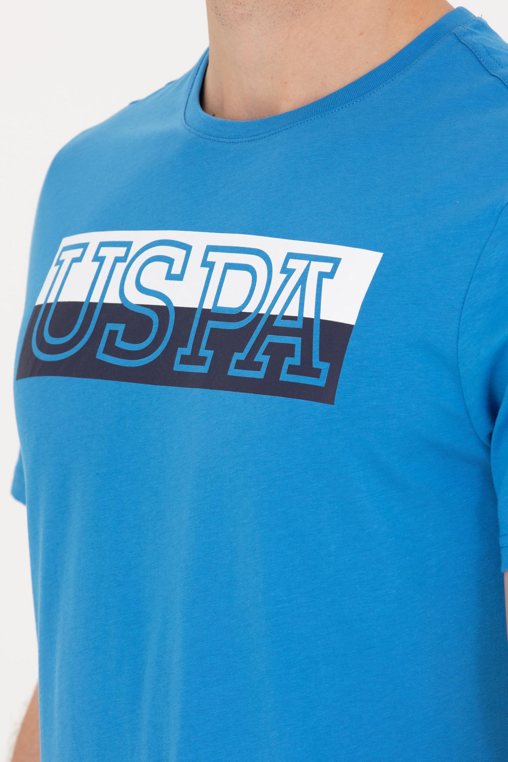 Erkek Saks Bisiklet Yaka Ti__rt