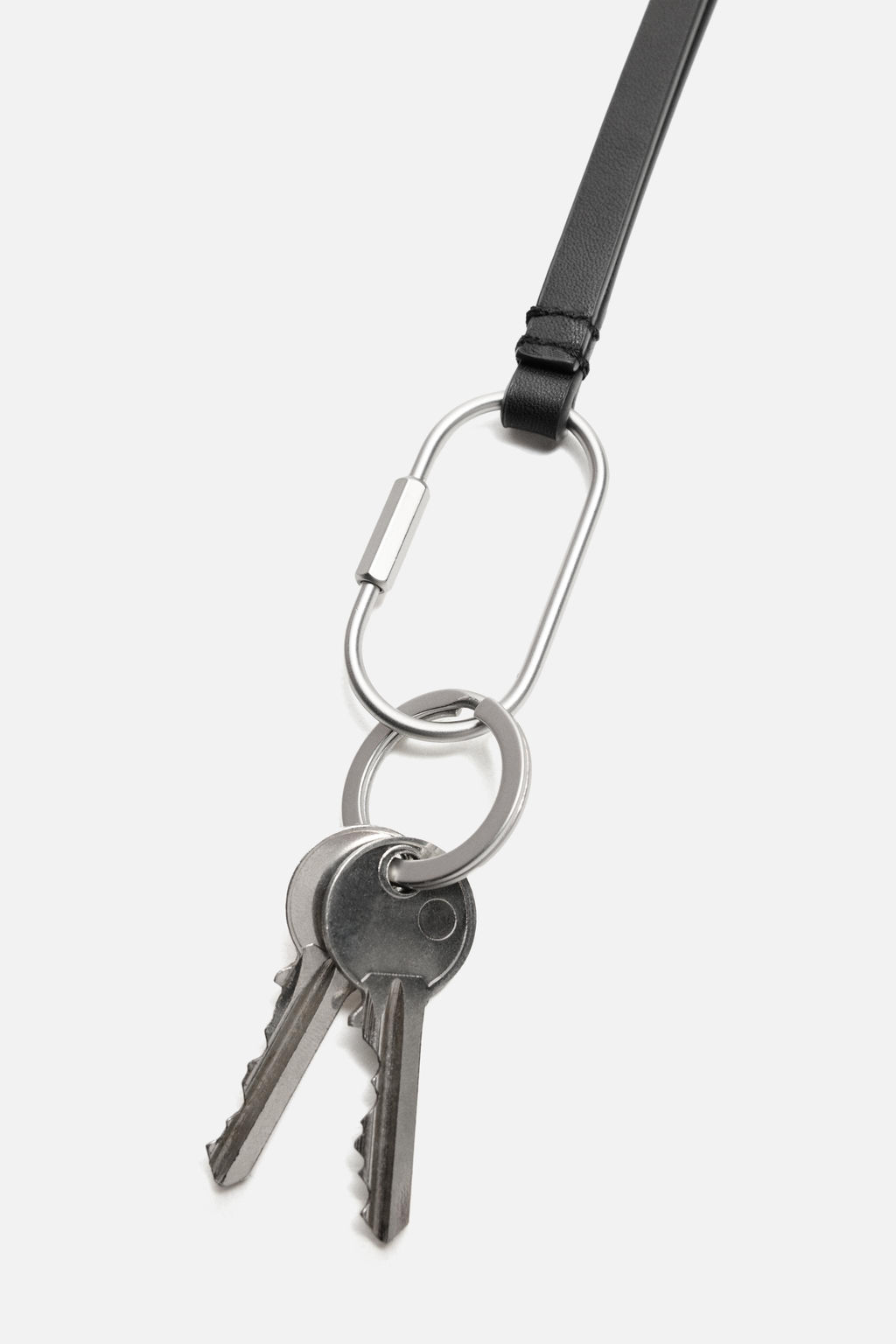 LEATHER PENDANT KEYRING - Zara фото 5