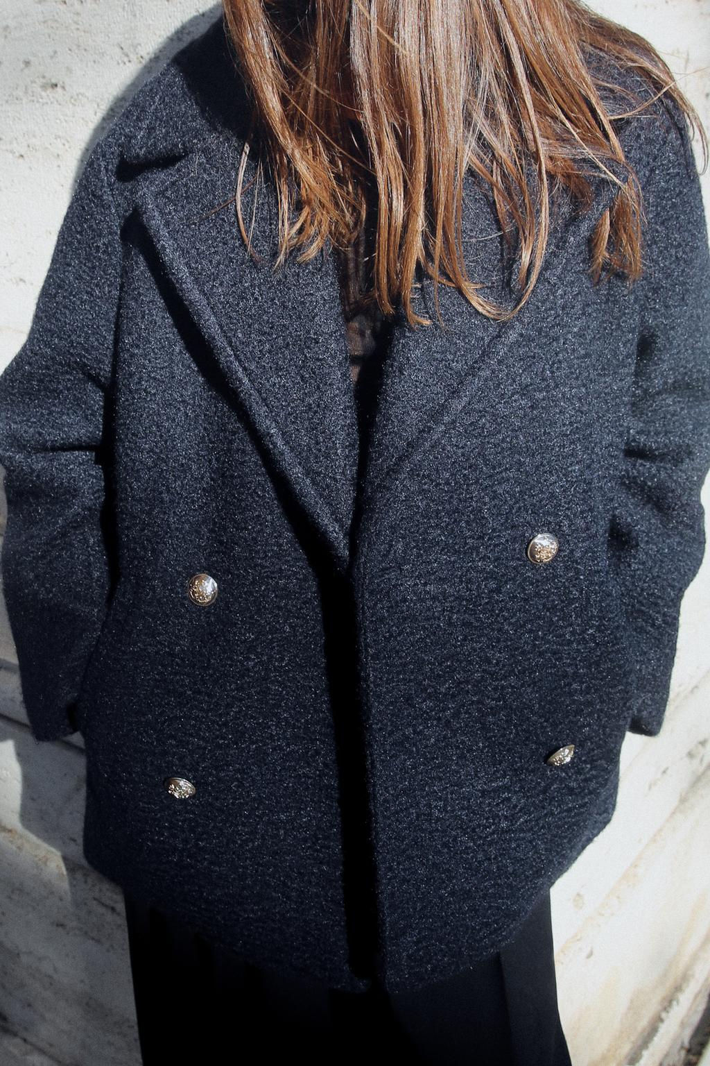 BOUCLE DOUBLE-BREASTED COAT - Zara фото 2