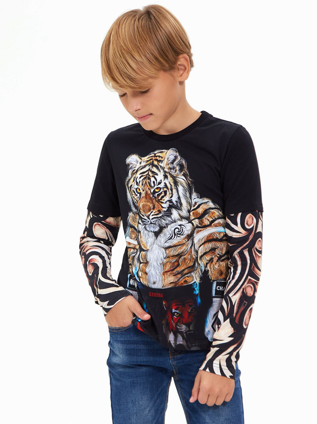 Футболка с длинным рукавом Тату - Стиляж фото 15