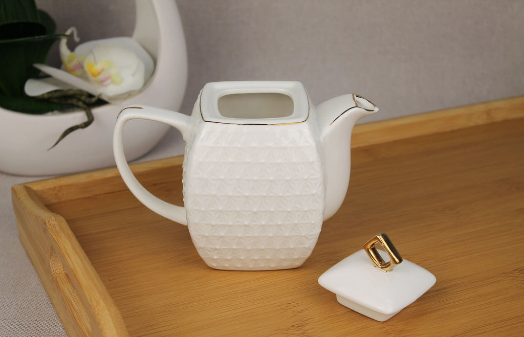 Чайник 550мл ф.квадрат.снежная королева/з керамика арт. CS406616-A