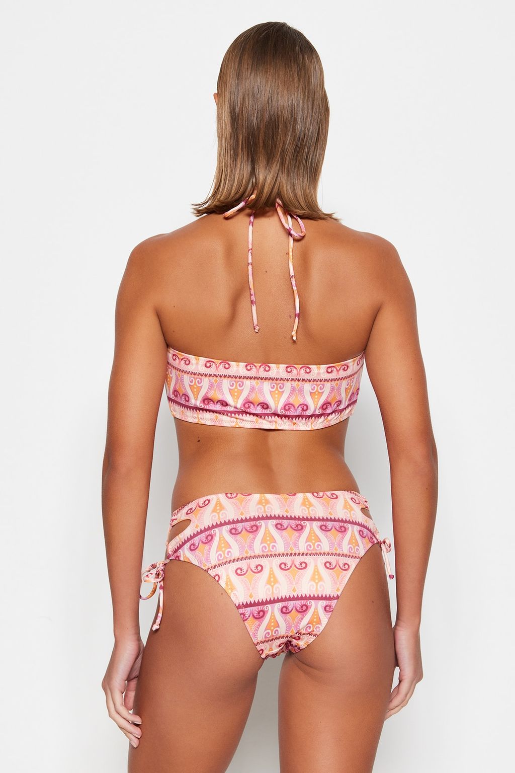 Etnik Desenli Baglamal? Normal Paca Bikini Alt? TBESS23BA00070