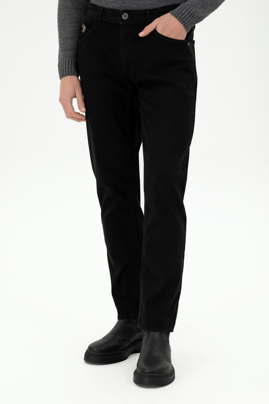 Мужские черные джинсовые брюки Неожиданная скидка в корзине - U.s. polo assn фото 2