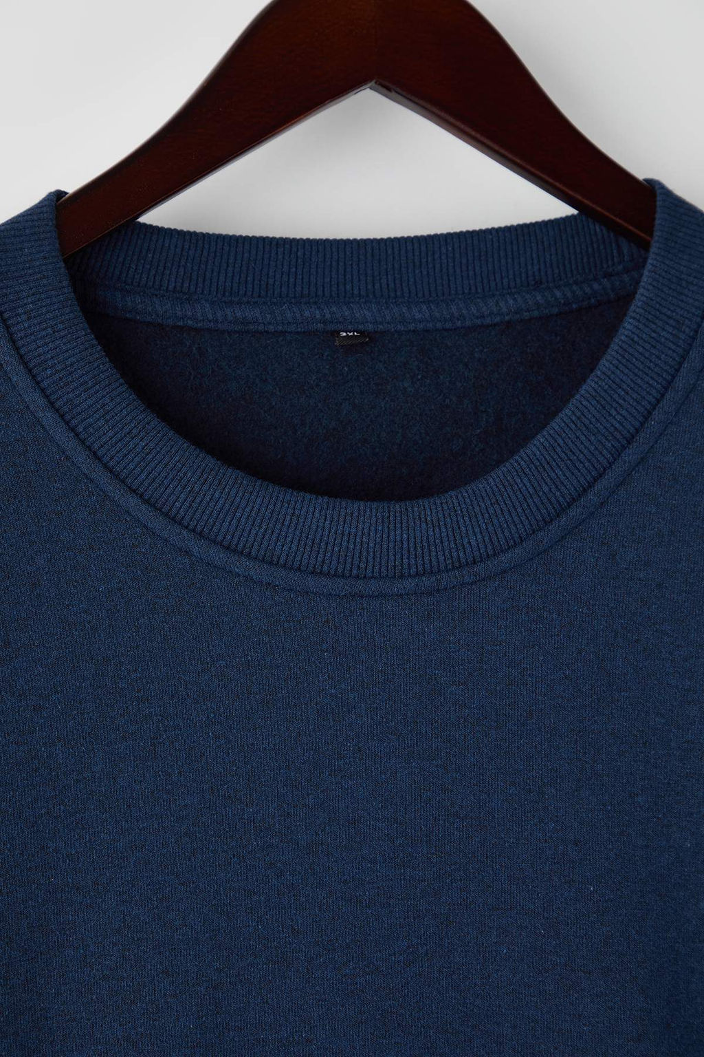 Siyah-Lacivert 2li Paket Regular/Normal Kesim Basic Buyuk Beden Sweatshirt TMNAW26AO00001 - Trendyolmilla фото 3