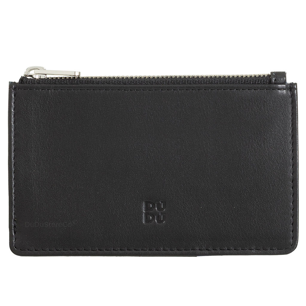 Итальянский кожаный кардхолдер DuDu серии Bali | черный