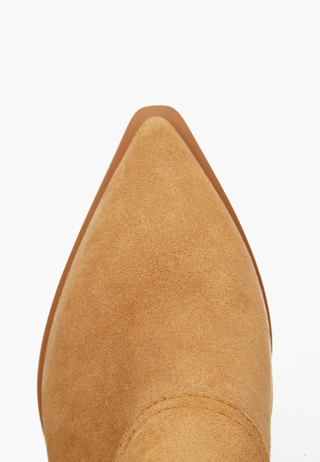 Рыжие велюровые женские казаки - Mascotte фото 4