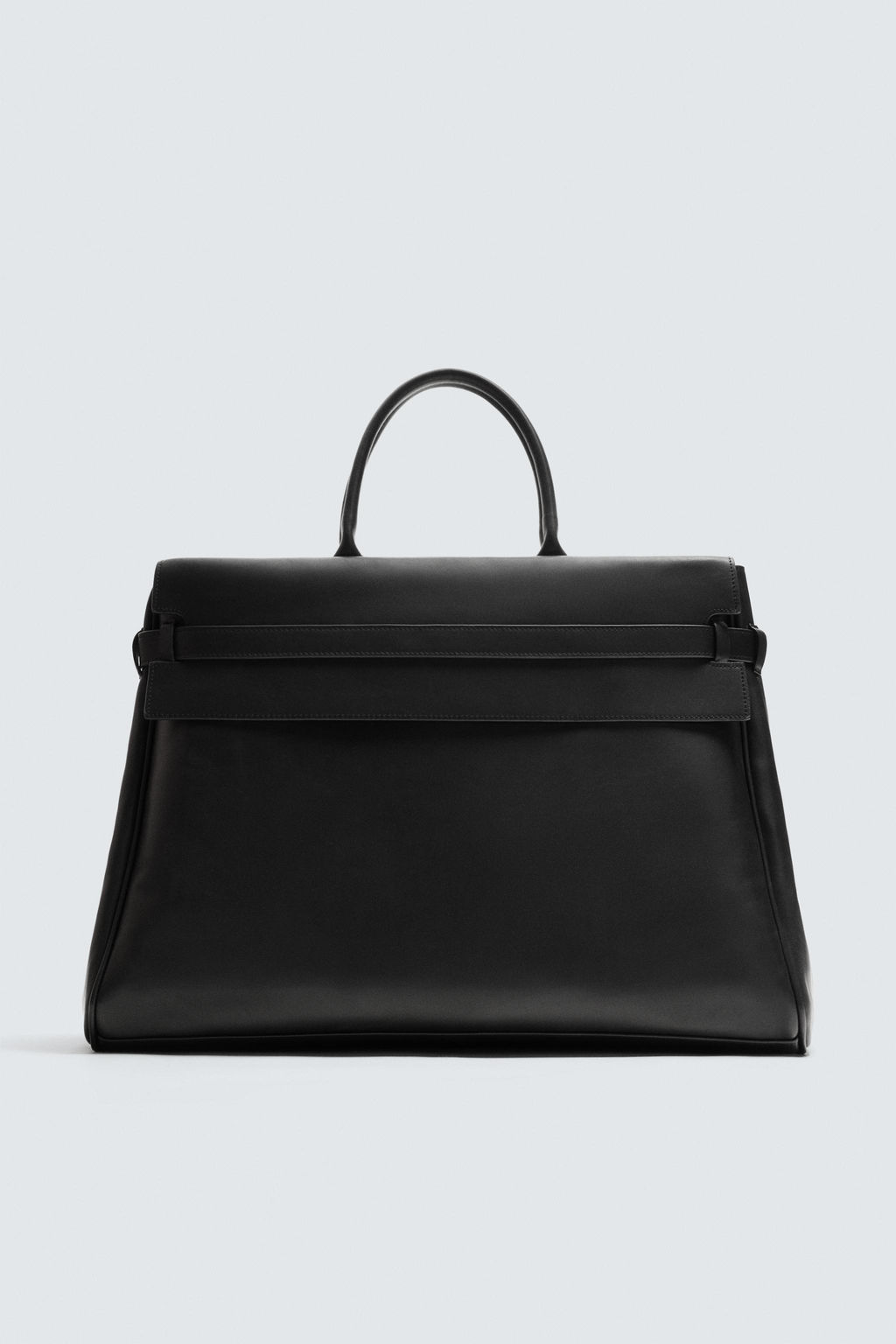 BOLSO DE MANO PIEL / Negro
