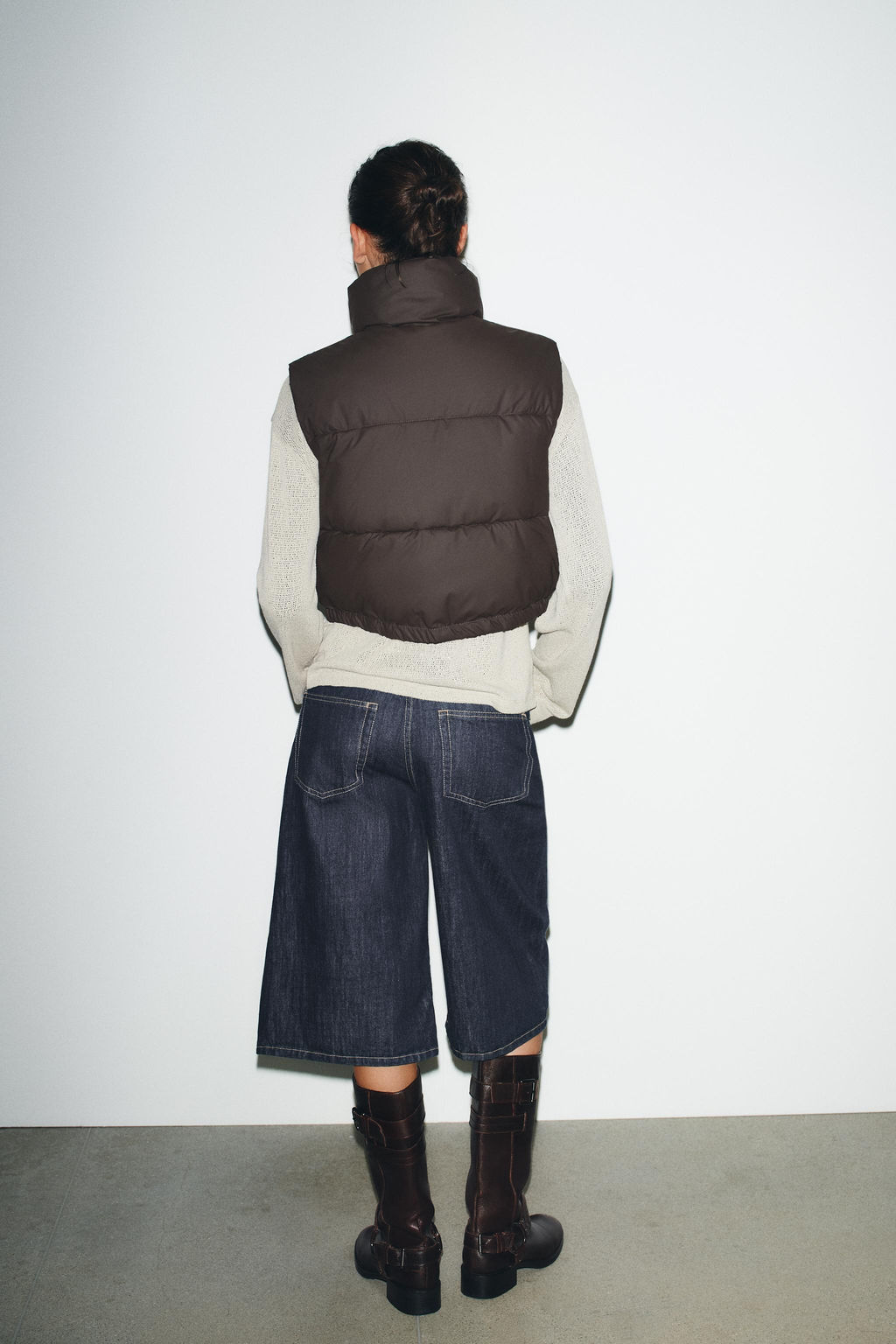 RUBBERISED PADDED GILET - Zara фото 5