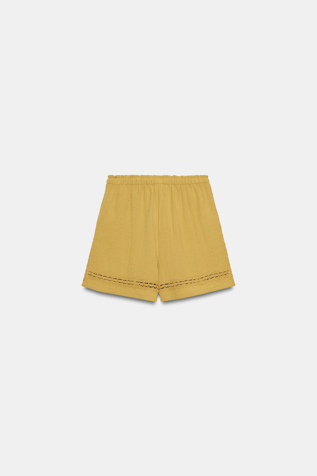 SHORTS COMBINADO ENTREDOSES / Mostaza - Zara фото 5