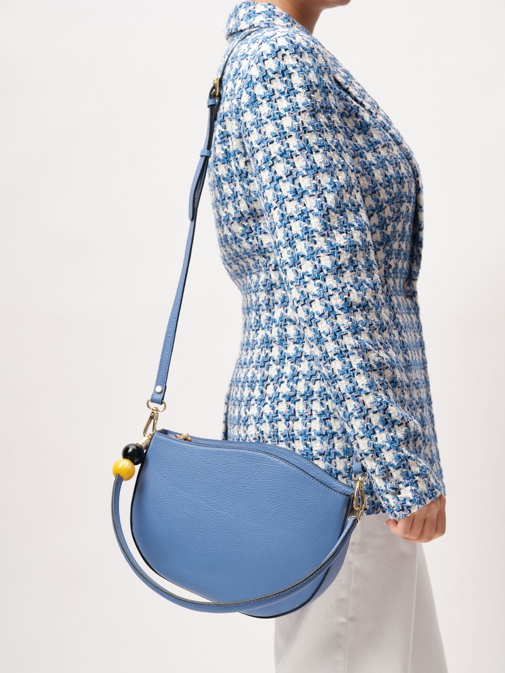 Кожаная сумка Azaro 30659 сиреневый закат