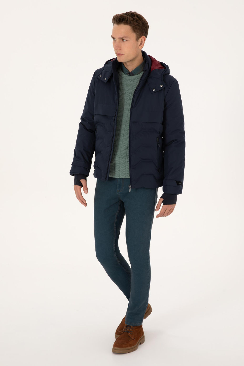 Erkek Lacivert Mont - U.s. polo assn фото 4