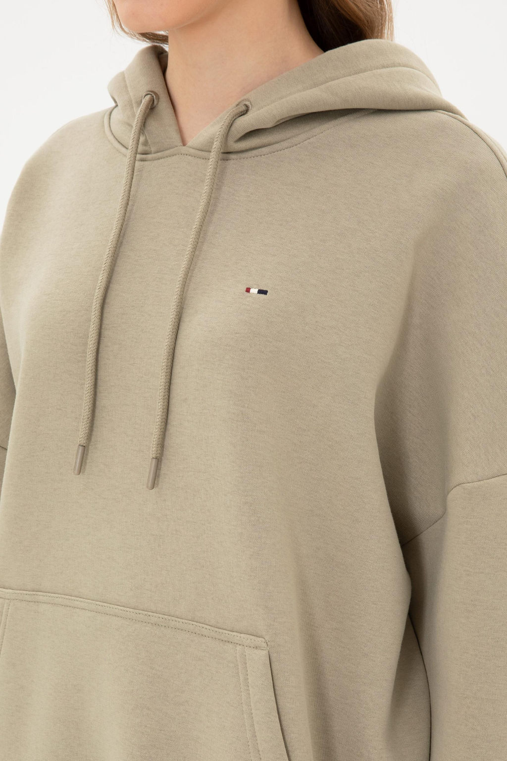 Kad_n A__k Haki Basic Sweatshirt Sepette S_rpriz _ndirim - U.s. polo assn фото 5